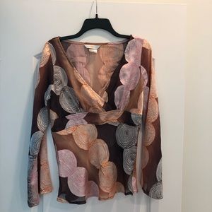 Super cute Central Falls sheer top size S